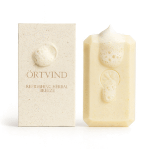 Luxurious natural soap Örtvind with minimalistic box – Sensitiva